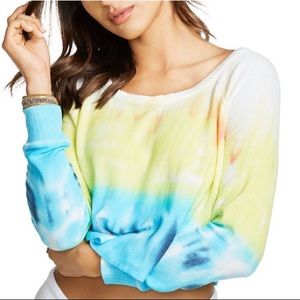 NWT Chaser Tie-dyed Cropped Sweatshirt